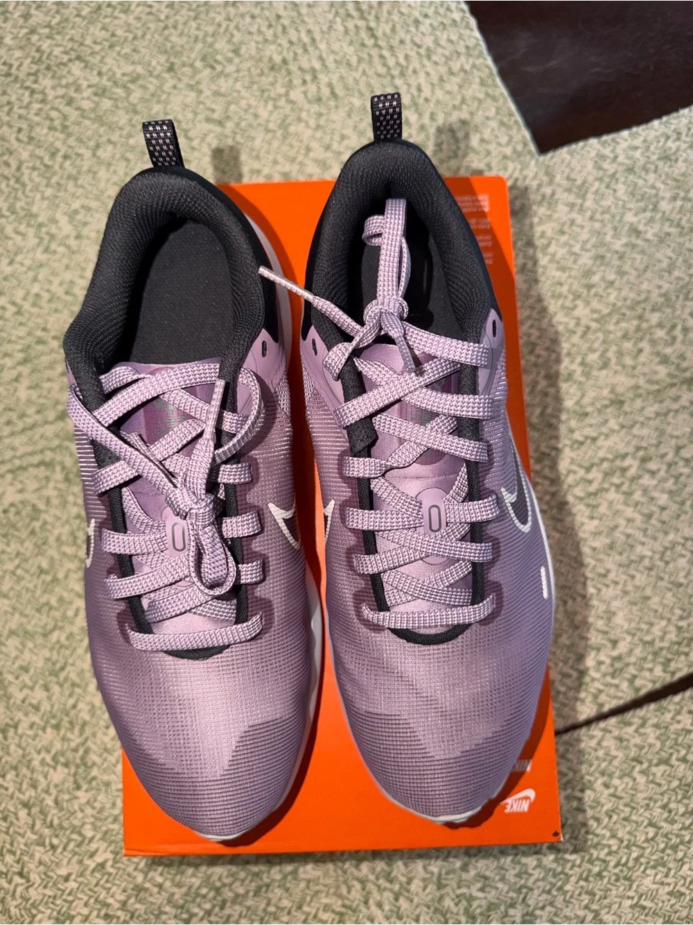 Nike Downshifter 12 women’s Purple Running Sneakers size 8.5 new box without lid